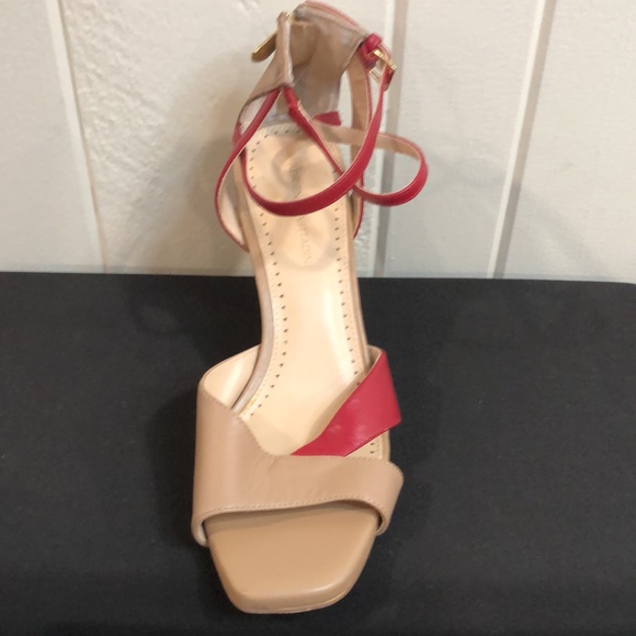 Adrienne Vittadini Xtra Sandals Tan and Red - Picture 13 of 16